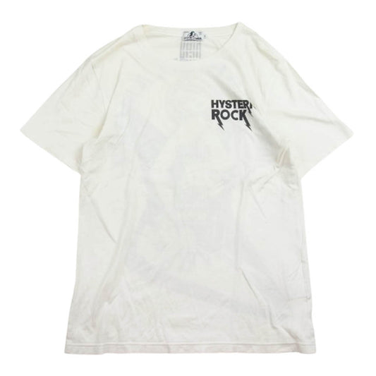 HYSTERIC GLAMOUR ヒステリックグラマー 16SS 0262CT16 ギター ガール ロゴ 半袖 Tシャツ ホワイト系 S【中古】