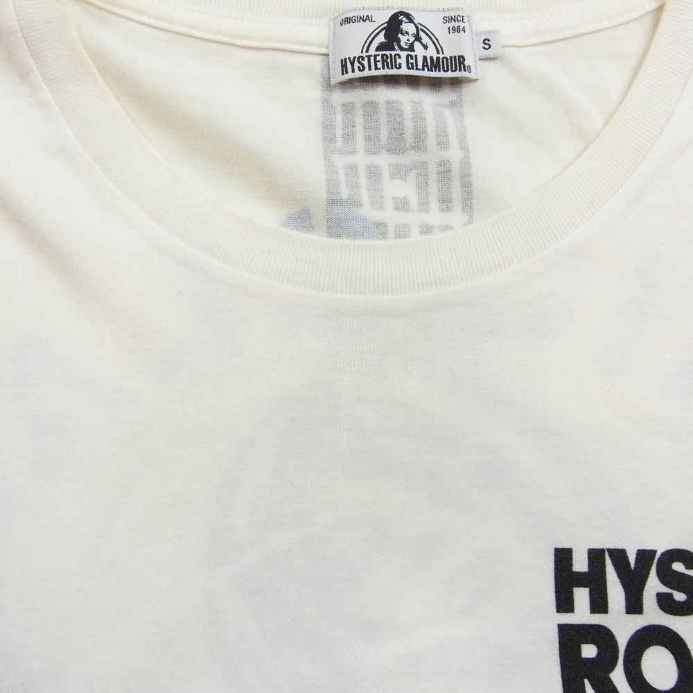 HYSTERIC GLAMOUR ヒステリックグラマー 16SS 0262CT16 ギター ガール ロゴ 半袖 Tシャツ ホワイト系 S【中古】