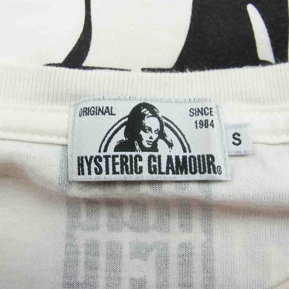 HYSTERIC GLAMOUR ヒステリックグラマー 16SS 0262CT16 ギター ガール ロゴ 半袖 Tシャツ ホワイト系 S【中古】