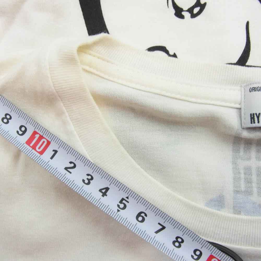 HYSTERIC GLAMOUR ヒステリックグラマー 16SS 0262CT16 ギター ガール ロゴ 半袖 Tシャツ ホワイト系 S【中古】