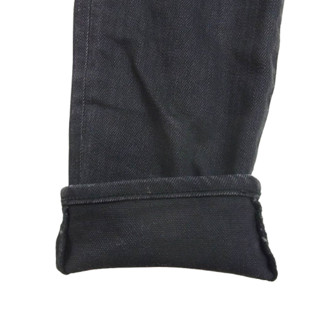 HYSTERIC GLAMOUR ヒステリックグラマー 0243AP18 加工 スタッズ ストレッチ スリム ブラック デニム パンツ ブラック系 28【中古】