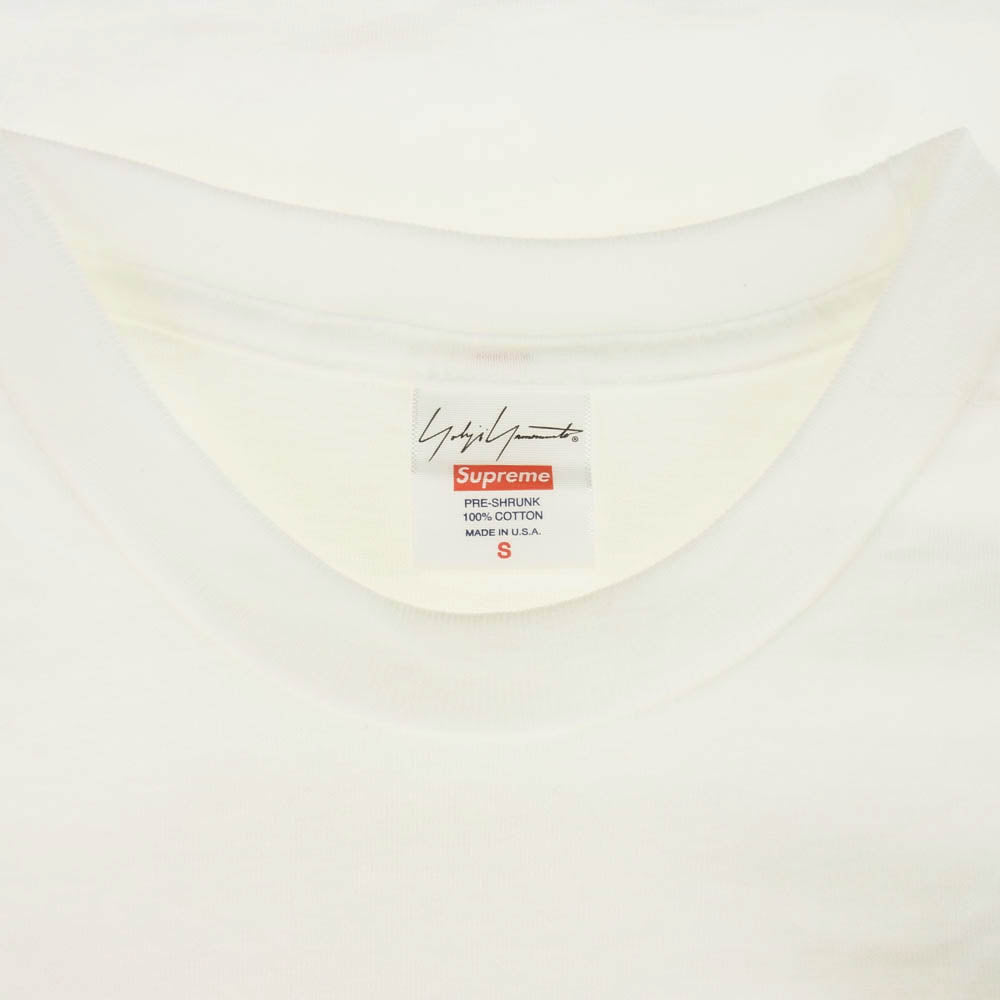 Supreme シュプリーム 20AW × Yohji YamamotoThis Was Tomorrow Tee ヨウジヤマモトディス ワズ トゥモロー 半袖 Tシャツ S ホワイト系 S【極上美品】【中古】