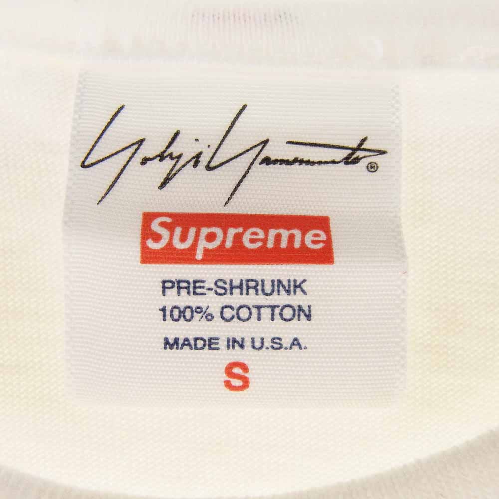 Supreme シュプリーム 20AW × Yohji YamamotoThis Was Tomorrow Tee ヨウジヤマモトディス ワズ トゥモロー 半袖 Tシャツ S ホワイト系 S【極上美品】【中古】