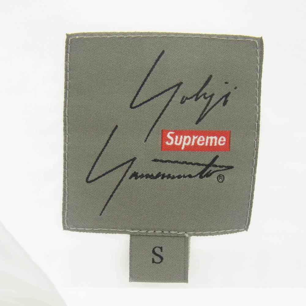 Supreme シュプリーム 20AW × Yohji Yamamoto Shirt ヨウジヤマモト バックプリント フラワーフォト デザイン 長袖シャツ S ホワイト系 S【中古】