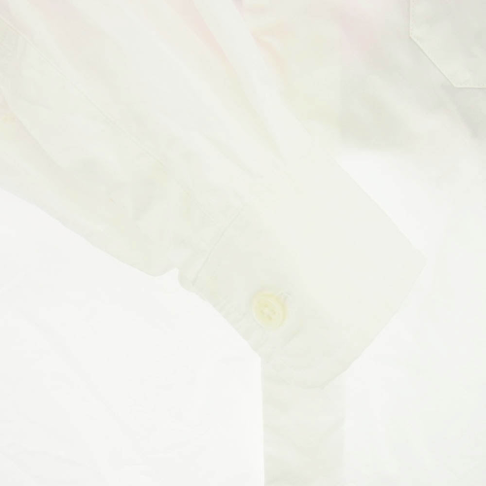 Supreme シュプリーム 20AW × Yohji Yamamoto Shirt ヨウジヤマモト バックプリント フラワーフォト デザイン 長袖シャツ S ホワイト系 S【中古】