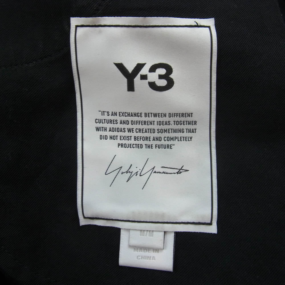 Y-3 Yohji Yamamoto ワイスリー ヨウジヤマモト 22AW HM9345 CL WOOL FLANNEL CUF PANT クラシック ウール フランネル カフ パンツ ブラック系 M【中古】