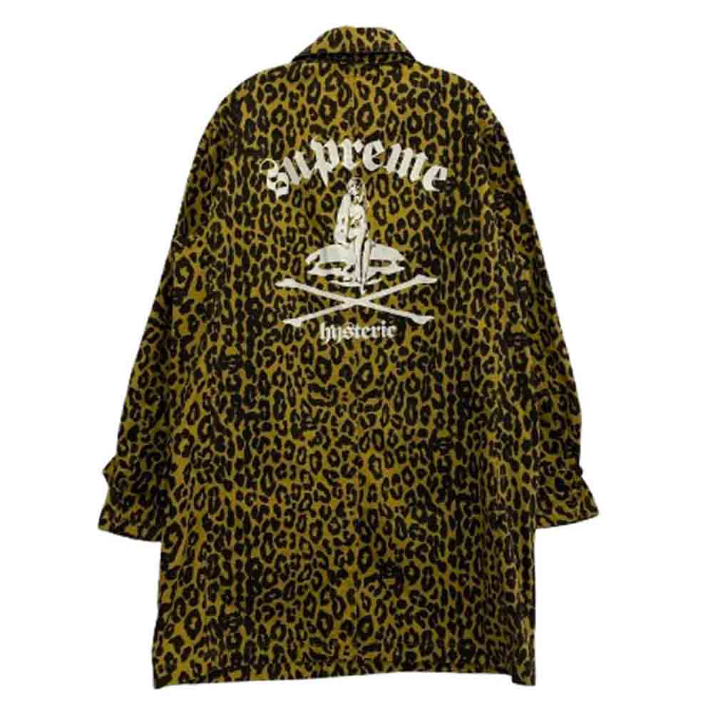 Supreme シュプリーム 21SS 02211ZI1024 HYSTERIC GLAMOUR Leopard Trench ヒステリックグラマー レオパード トレンチ コート S イエロー系 S【中古】