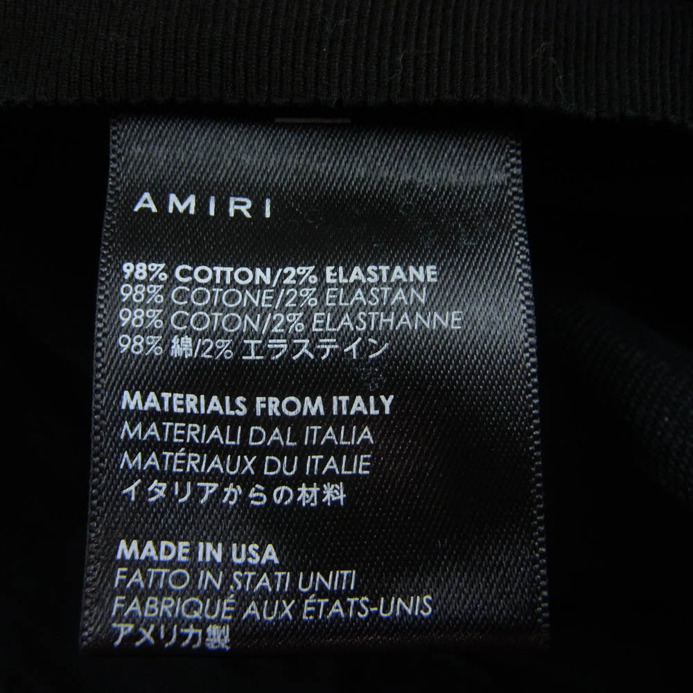 AMIRI アミリ RN 150712 ペイズリー ダメージ加工ストレッチ デニム パンツ ブラック系 W28【中古】
