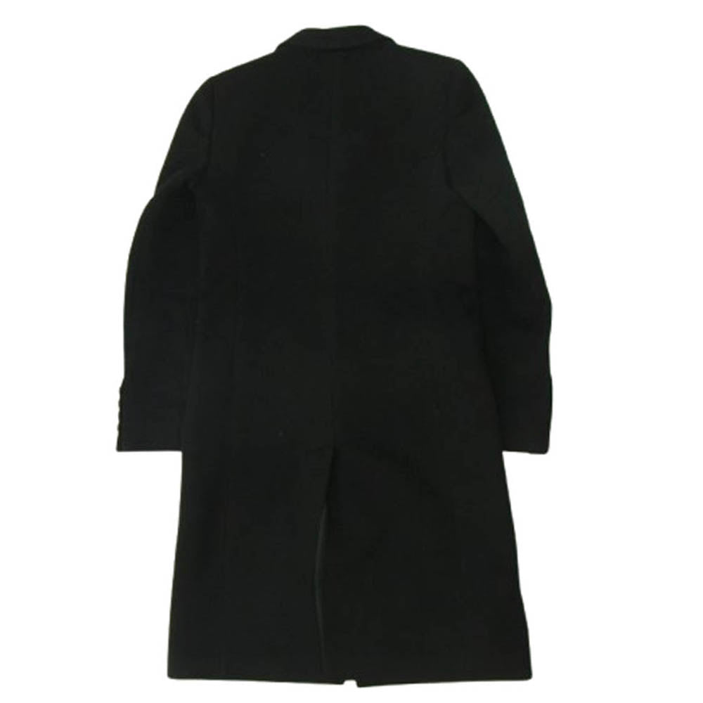 GUCCI グッチ 17年製 455739 ウール レーヨン チェスター コート ブラック系 40【中古】