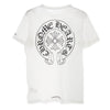 CHROME HEARTS クロムハーツ（原本無） Horseshoe S/S Tee ホースシューロゴ クルーネック ショートスリーブ カットソー 半袖 Tシャツ ホワイト系 M【中古】