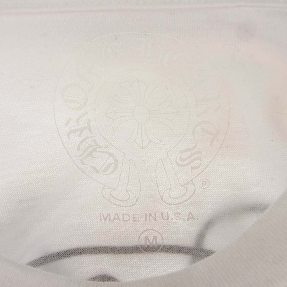CHROME HEARTS クロムハーツ（原本無） Horseshoe S/S Tee ホースシューロゴ クルーネック ショートスリーブ カットソー 半袖 Tシャツ ホワイト系 M【中古】