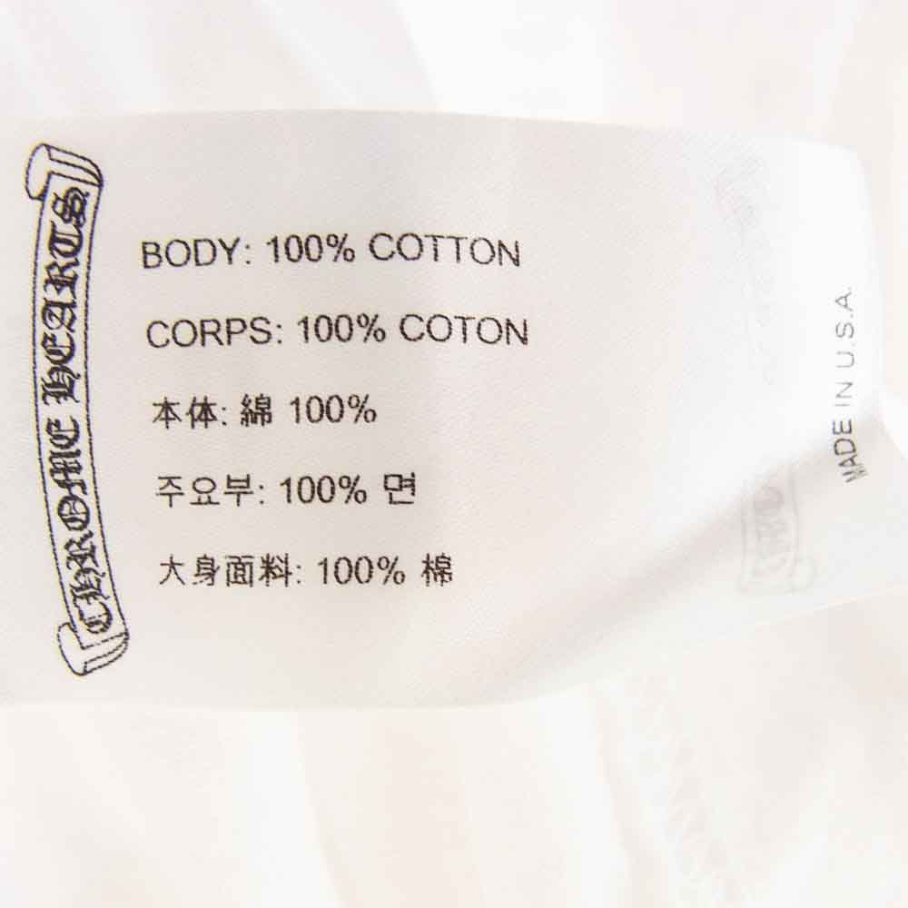 CHROME HEARTS クロムハーツ（原本無） Horseshoe S/S Tee ホースシューロゴ クルーネック ショートスリーブ カットソー 半袖 Tシャツ ホワイト系 M【中古】