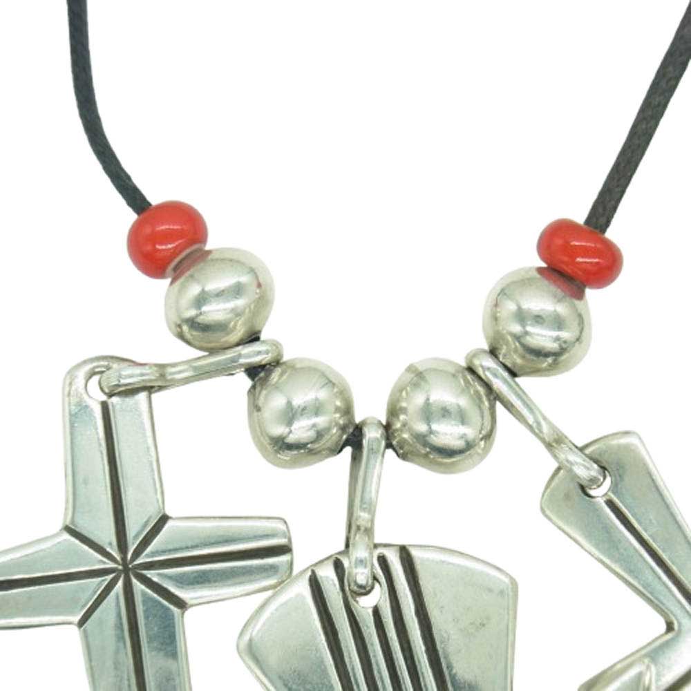 Cippy Crazy Horse シッピークレイジーホース Triple Cross Necklace トリプル クロス シルバー ネックレス シルバー系【中古】