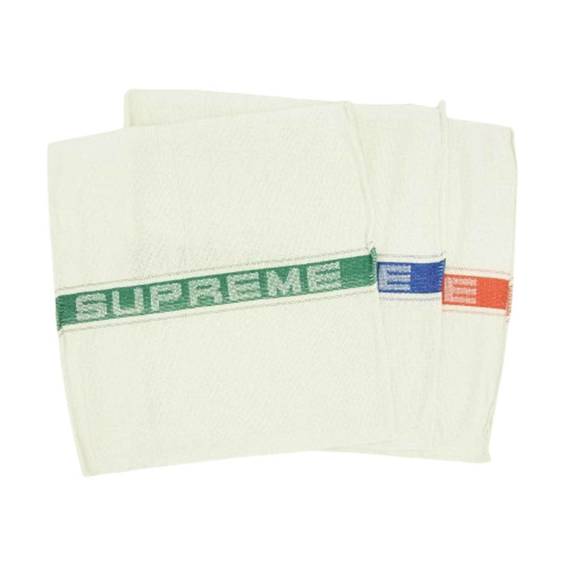 Supreme シュプリーム 25SS SHOP TOWEL ショップロゴタオル 3枚セット オフホワイト系 40×40 CM【極上美品】【中古】