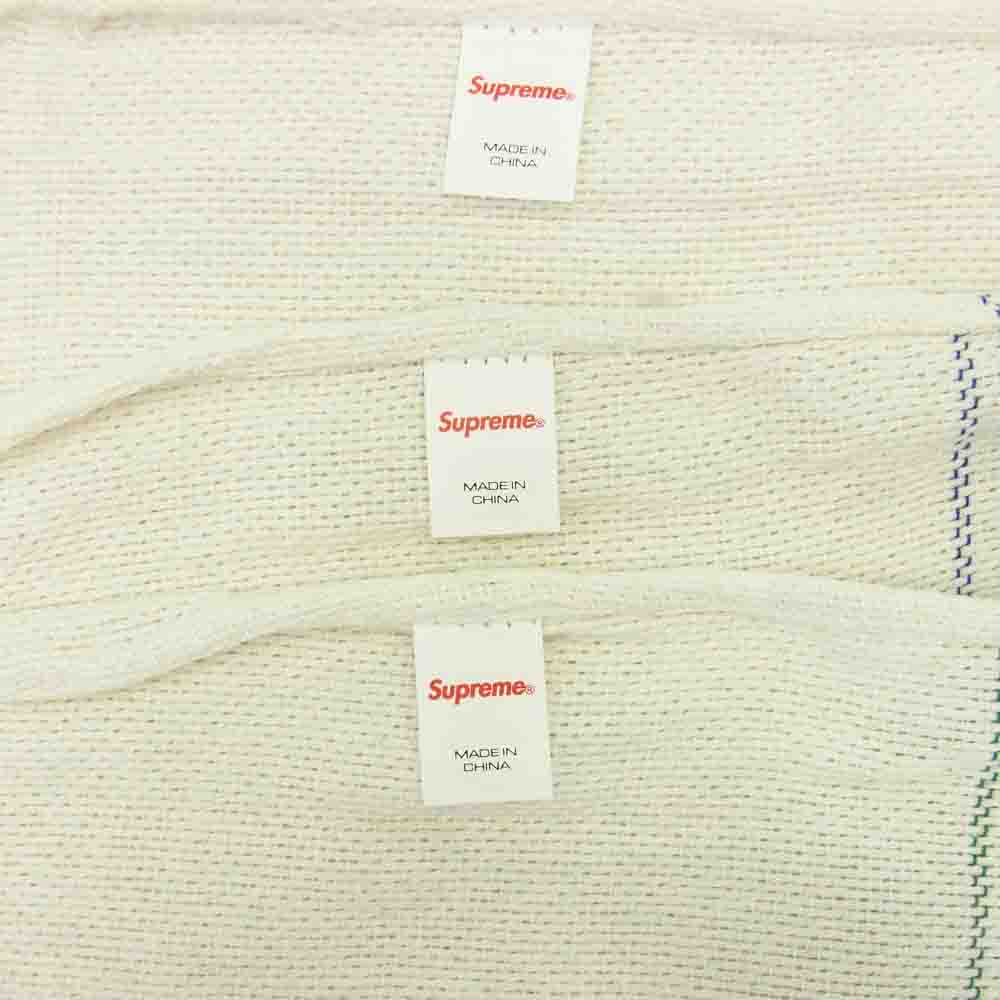 Supreme シュプリーム 25SS SHOP TOWEL ショップロゴタオル 3枚セット オフホワイト系 40×40 CM【極上美品】【中古】