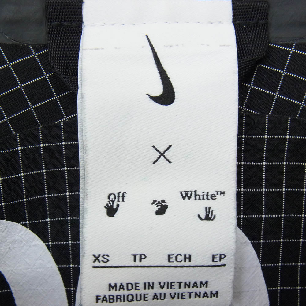 NIKE ナイキ DN1750-010 OFF-WHITE オフホワイト AS NRG JACKET チェック ロゴ刺繍 マウンテンパーカー フーディー ジャケット ブラック系 XS【中古】