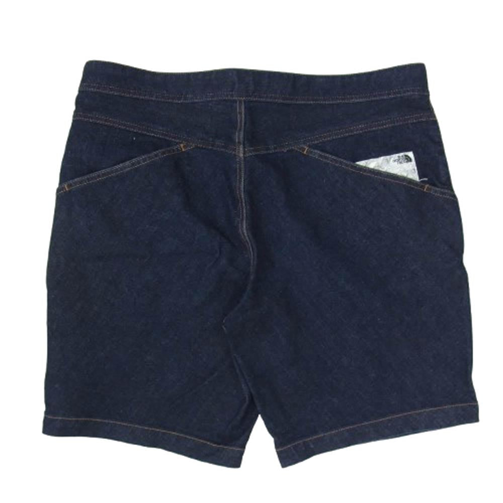 THE NORTH FACE ノースフェイス NB42006 Denim Climbing Shorts デニム クライミング ショーツ インディゴブルー系 L【美品】【中古】