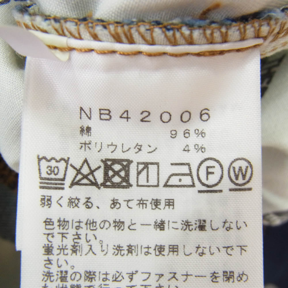THE NORTH FACE ノースフェイス NB42006 Denim Climbing Shorts デニム クライミング ショーツ インディゴブルー系 L【美品】【中古】