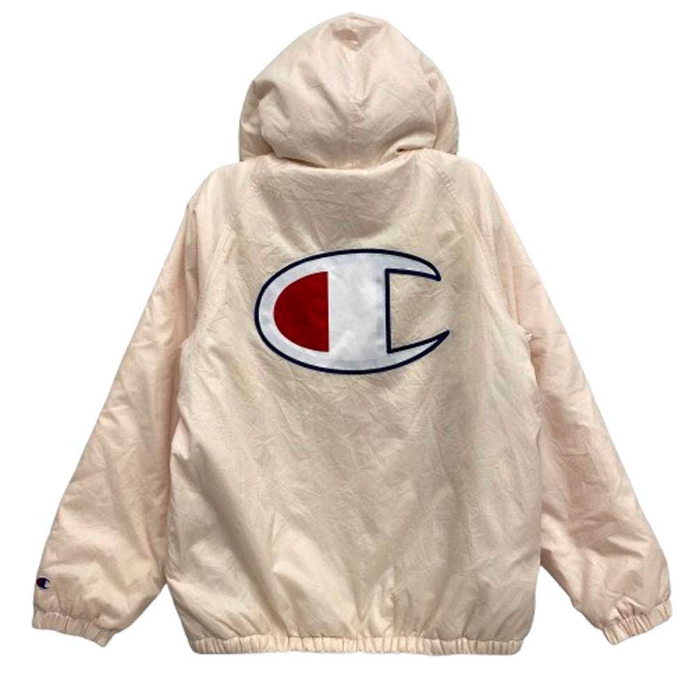 Supreme シュプリーム Champion チャンピオン 17AW Sherpa Lined Hooded Jacket シェルパ ラインド フーデッド ジャケット ピンク系 M【中古】