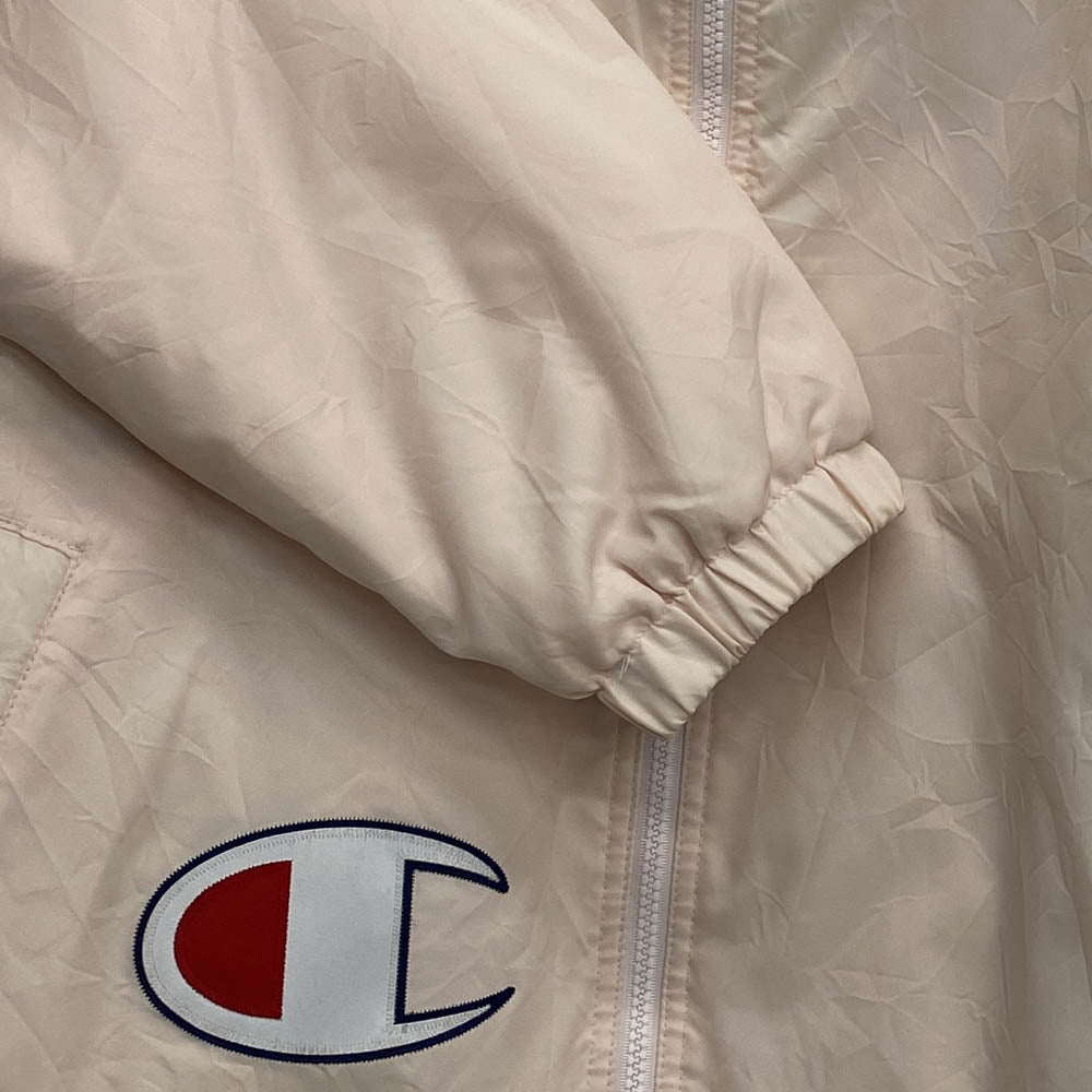 Supreme シュプリーム Champion チャンピオン 17AW Sherpa Lined Hooded Jacket シェルパ ラインド フーデッド ジャケット ピンク系 M【中古】