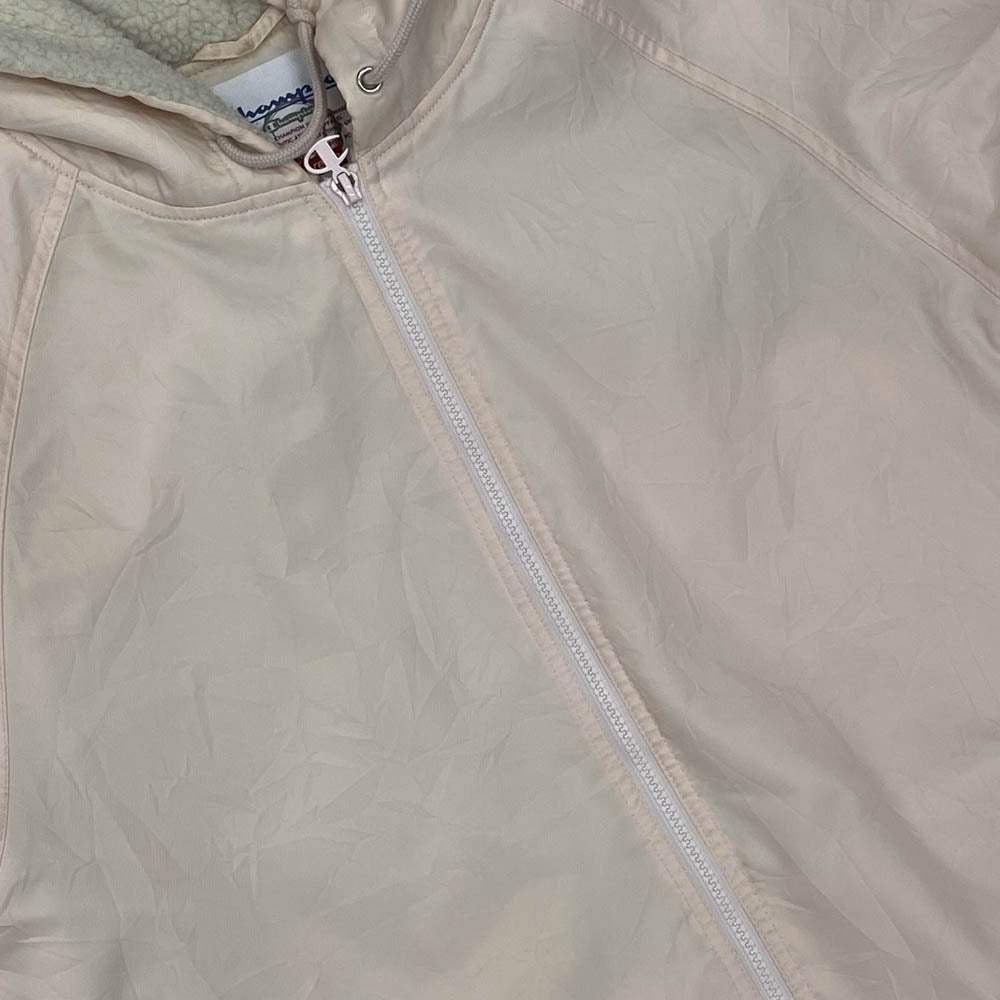 Supreme シュプリーム Champion チャンピオン 17AW Sherpa Lined Hooded Jacket シェルパ ラインド フーデッド ジャケット ピンク系 M【中古】