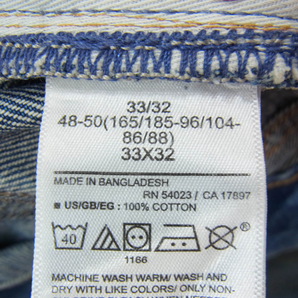 GAP ギャップ 90s LOOSE FIT DENIM ダメージ加工 ルーズフィット デニムパンツ ジーンズ インディゴブルー系 33【中古】