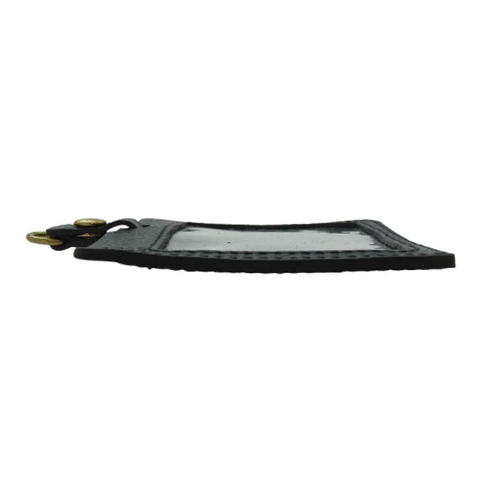 IL BISONTE イルビゾンテ 1-05290-35 カウレザー IDカードケース 名刺入れ ブラック系【美品】【中古】