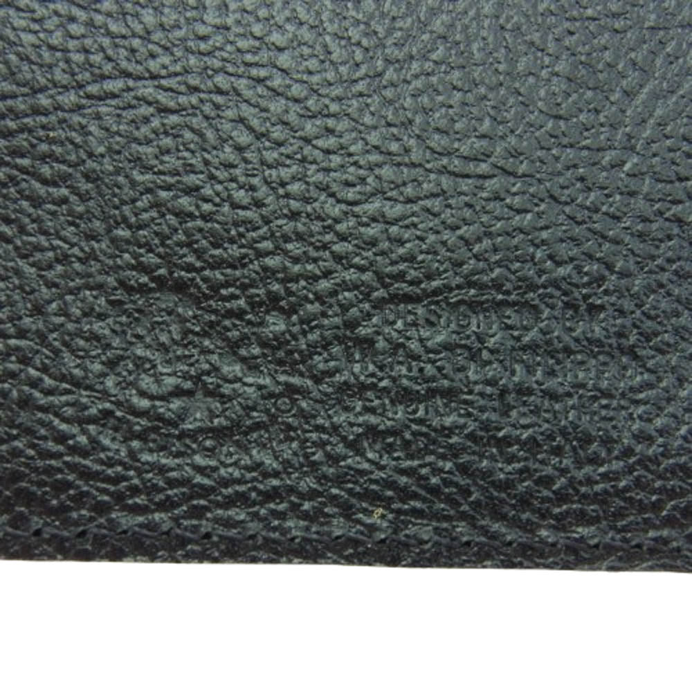 IL BISONTE イルビゾンテ 1-05290-35 カウレザー IDカードケース 名刺入れ ブラック系【美品】【中古】