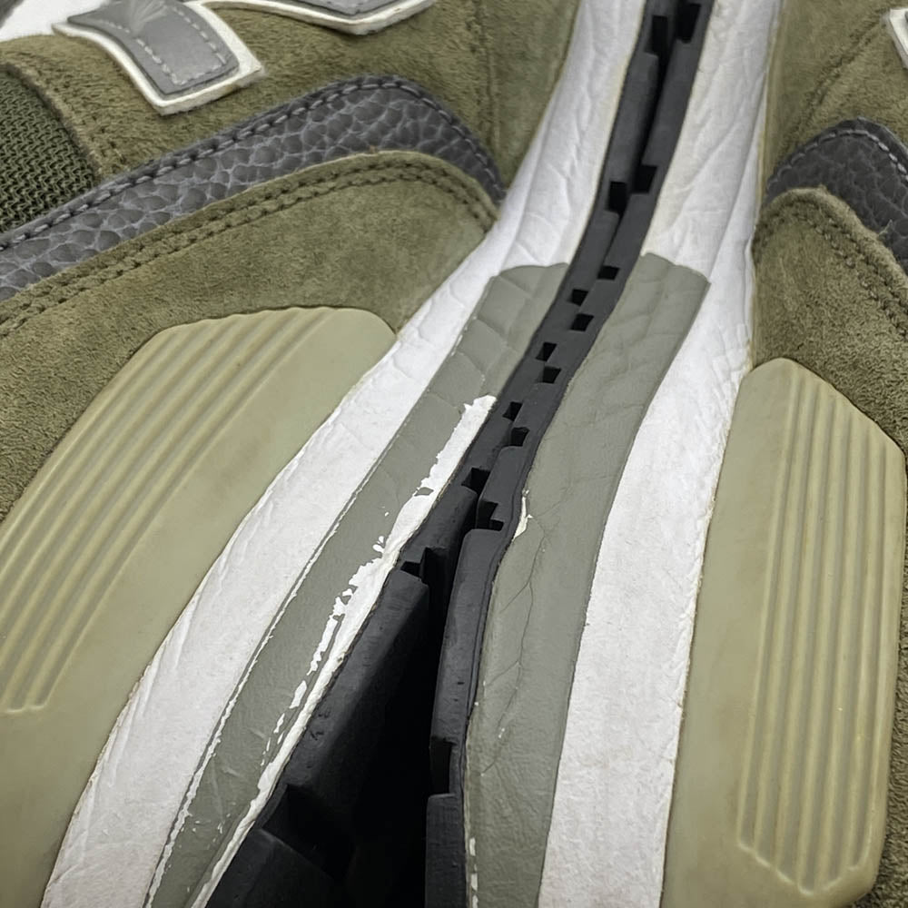 NEW BALANCE ニューバランス MRL996MJ スエード ローカット レースアップ スニーカー カーキ系 28cm【中古】