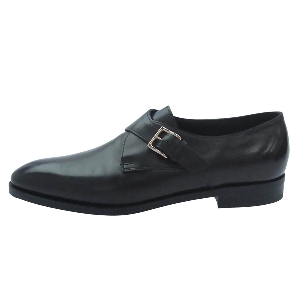 John Lobb ジョンロブ ASHILL RG アシール モンクストラップ オックスフォードカーフ ドレスシューズ ダークブラウン系 8E【中古】