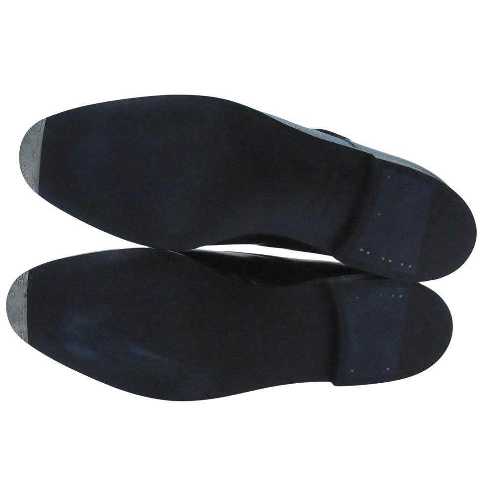 John Lobb ジョンロブ ASHILL RG アシール モンクストラップ オックスフォードカーフ ドレスシューズ ダークブラウン系 8E【中古】