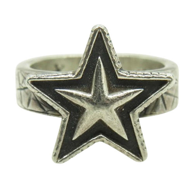 Cody Sanderson コディサンダーソン SMALL STAR&CAT SCRATHSQUARE RING スモール スター&キャット スクラッチスクエア リング シルバー系 11号【中古】