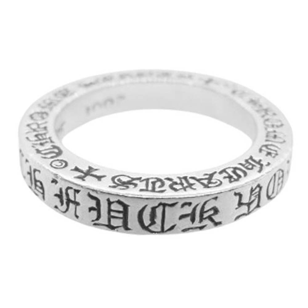 CHROME HEARTS クロムハーツ（原本無） 3ｍｍ SPACER FUCK YOU ファックユー スペーサー リング シルバー系 JP約11.5号【中古】