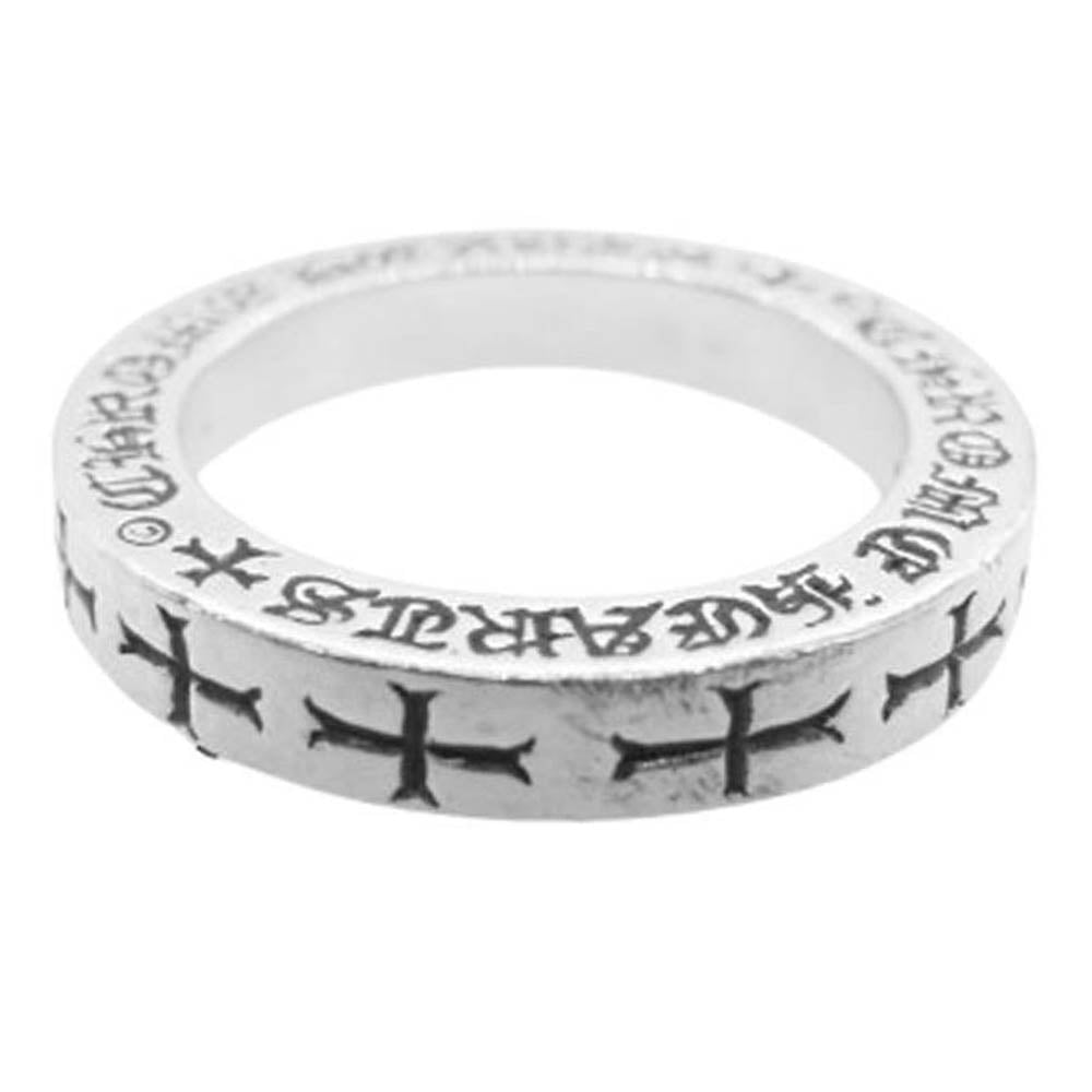CHROME HEARTS クロムハーツ（原本無） 3ｍｍ SPACER FUCK YOU ファックユー スペーサー リング シルバー系 JP約11.5号【中古】