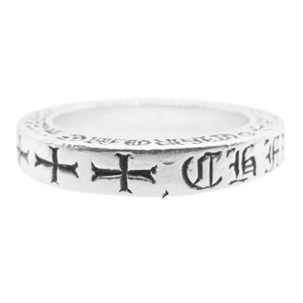 CHROME HEARTS クロムハーツ（原本無） 3ｍｍ SPACER FUCK YOU ファックユー スペーサー リング シルバー系 JP約11.5号【中古】