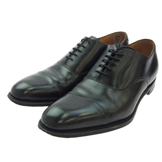 JOSEPH CHEANEY ジョセフチーニー H009474 LIME ライム ストレートチップ キャップトゥ ダイナイトソール ビジネスシューズ ドレスシューズ ブラック系 8.5【中古】