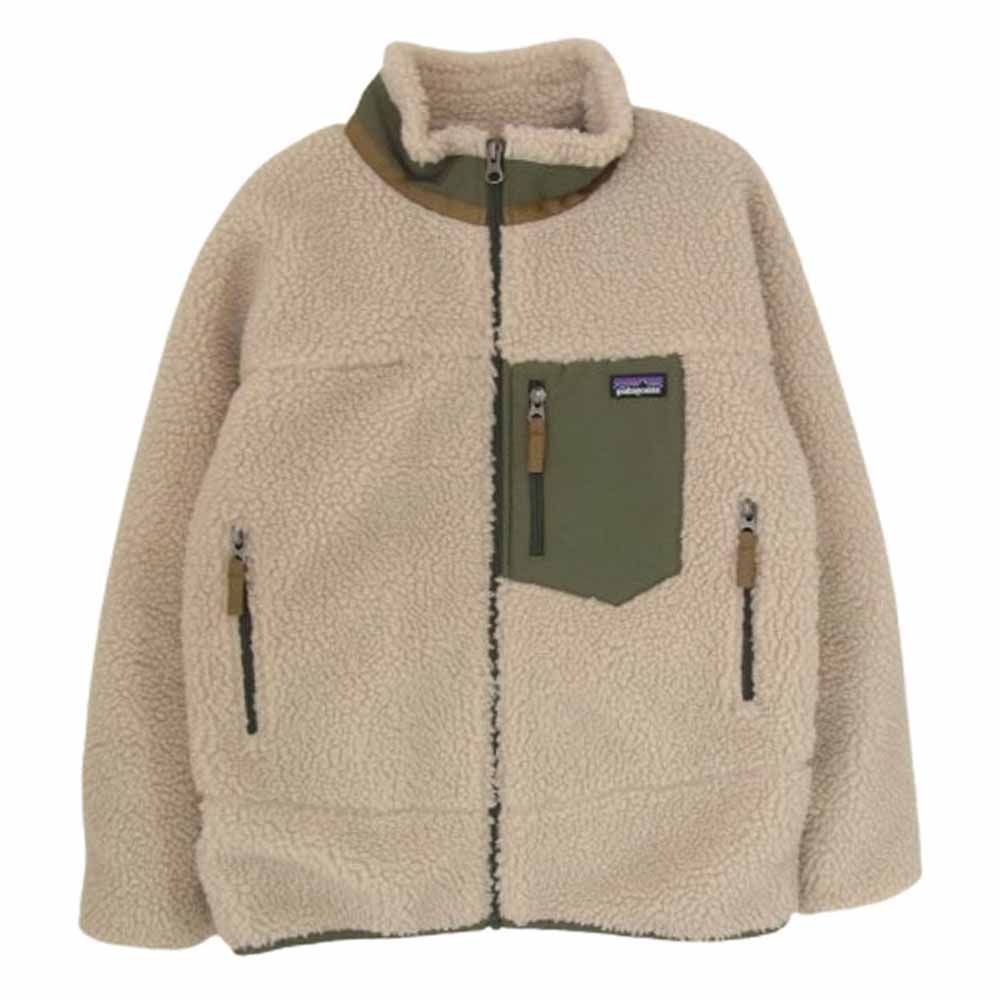 patagonia パタゴニア 20AW 65625FA20 Kids Classic Retro-X Jacket キッズ レトロX フリース ベージュ系 L【中古】