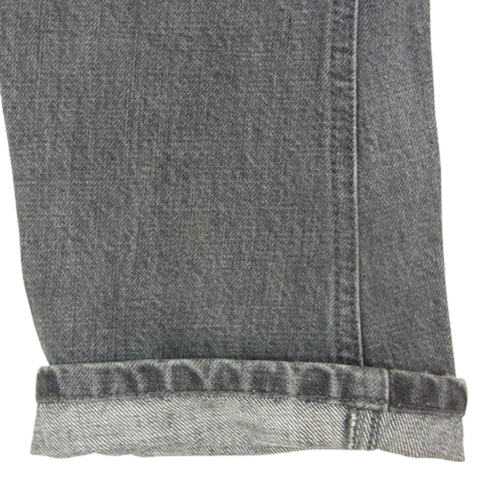 MAISON MARTIN MARGIELA メゾンマルタンマルジェラ 11SS S50LA0033 S30265 本人期 10ライン 立体裁断 変形 スリム カーブ デニムパンツ ジーンズ ブラック系 44【中古】