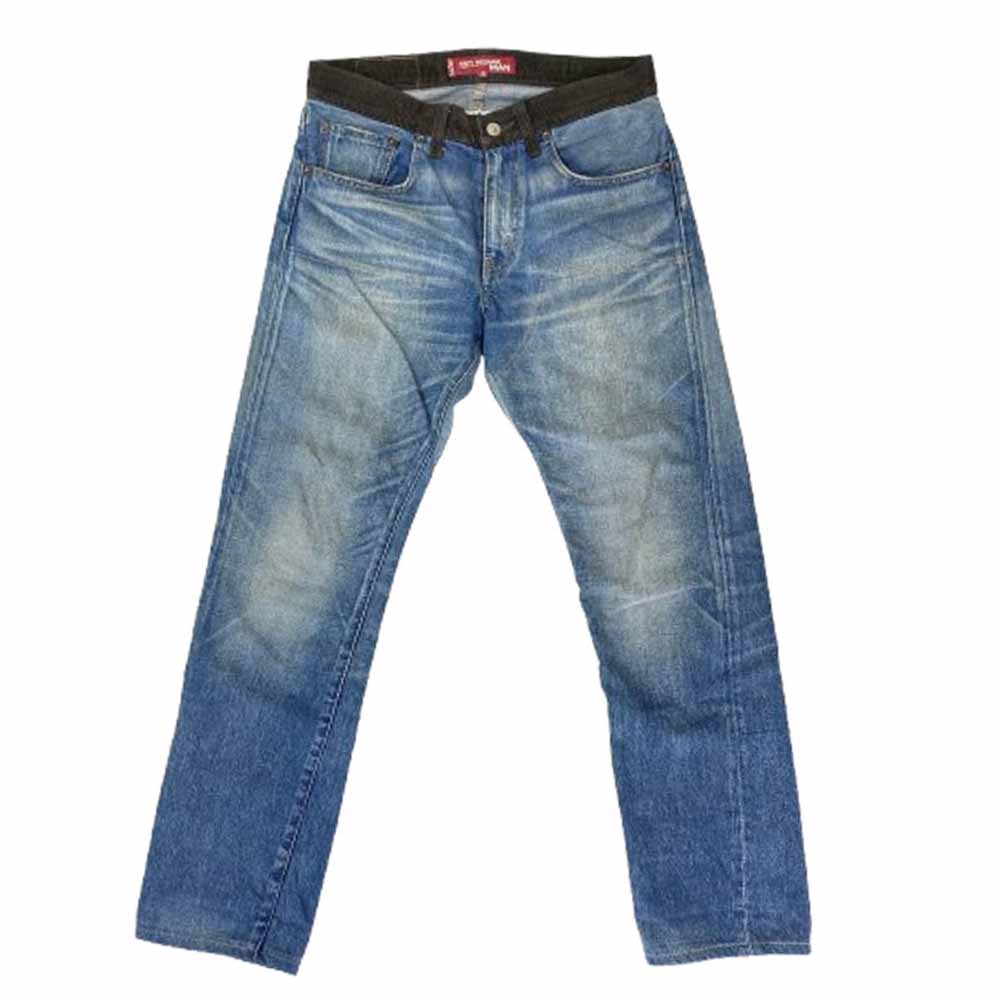 JUNYA WATANABE COMME des GARCONS MAN ジュンヤワタナベコムデギャルソンマン AD2009 WE-P909 LEVIS リーバイス 505 Wネーム 再構築 デニムパンツ ジーンズ インディゴブルー系 XS【中古】