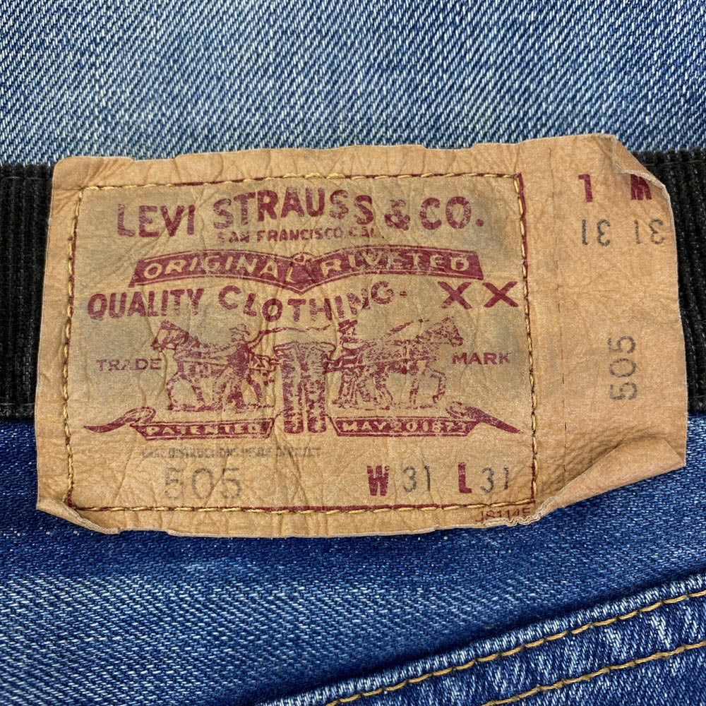 JUNYA WATANABE COMME des GARCONS MAN ジュンヤワタナベコムデギャルソンマン AD2009 WE-P909 LEVIS リーバイス 505 Wネーム 再構築 デニムパンツ ジーンズ インディゴブルー系 XS【中古】