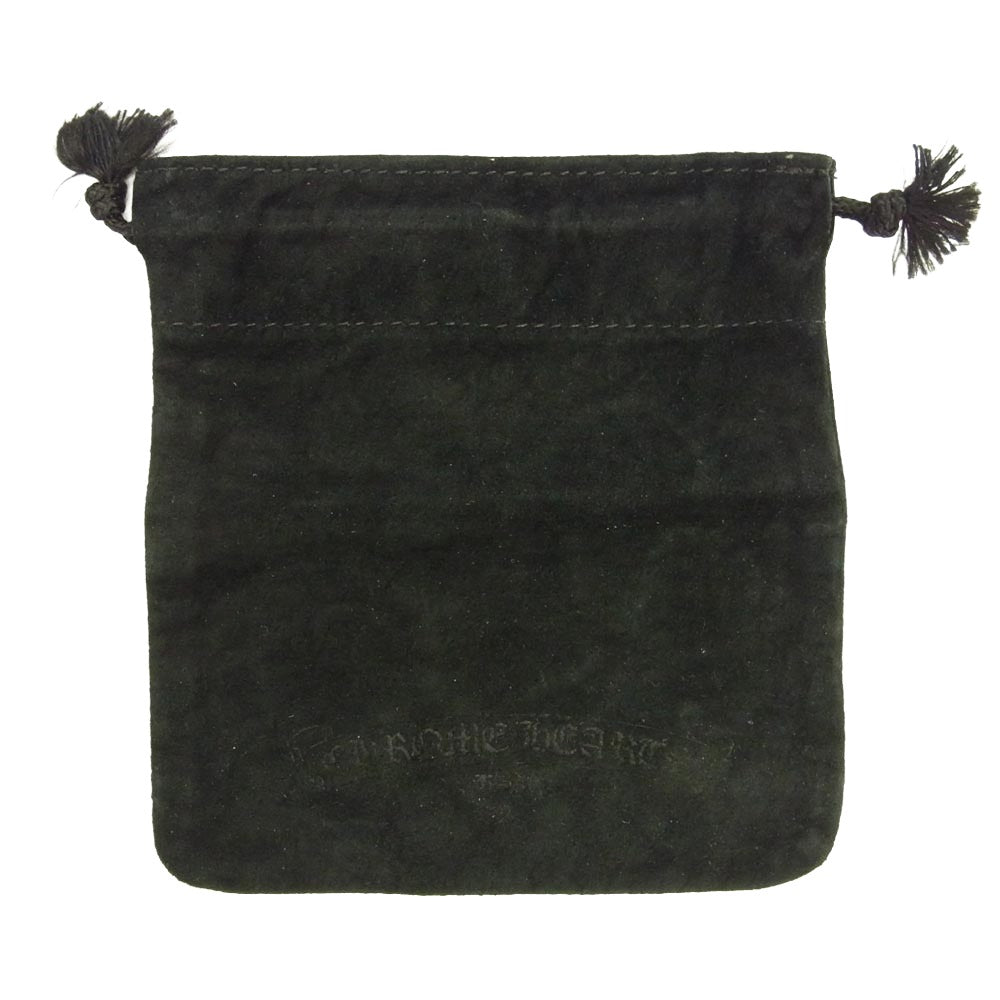 CHROME HEARTS クロムハーツ（原本無） LEATHER BRAID BOLO レザーブレイド ボロチップ ネックレス ブラック系 シルバー系【中古】