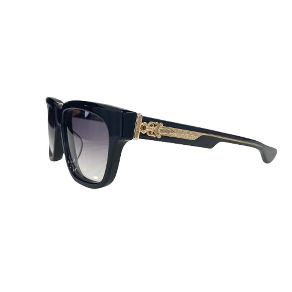 CHROME HEARTS クロムハーツ（原本無） BK-18KGP BOX OFFICER ダガー テンプル サングラス アイウェア 56□19-144 フレーム：ブラック系 56□19-144【中古】