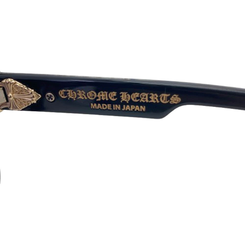 CHROME HEARTS クロムハーツ（原本無） BK-18KGP BOX OFFICER ダガー テンプル サングラス アイウェア 56□19-144 フレーム：ブラック系 56□19-144【中古】