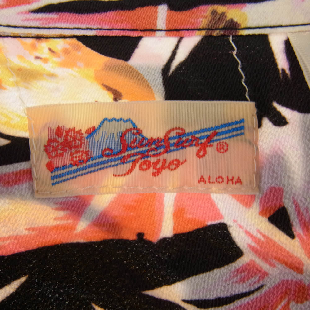 SUN SURF サンサーフ SS38039 SPARROW'S HIDEOUT BAMBOO アロハ ハワイアン シャツ マルチカラー系 L【美品】【中古】