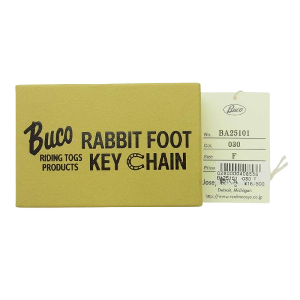 BUCO ブコ BA25101 RABBIT FOOT KEY CHAIN ラビットフット キーホルダー キーチェーン ブラック系【中古】