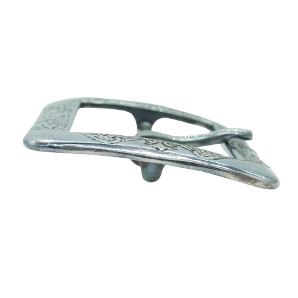GALCIA ガルシア GBS-V001B BRASS BUCKLE ブラス スクエア バックル シルバー系【中古】