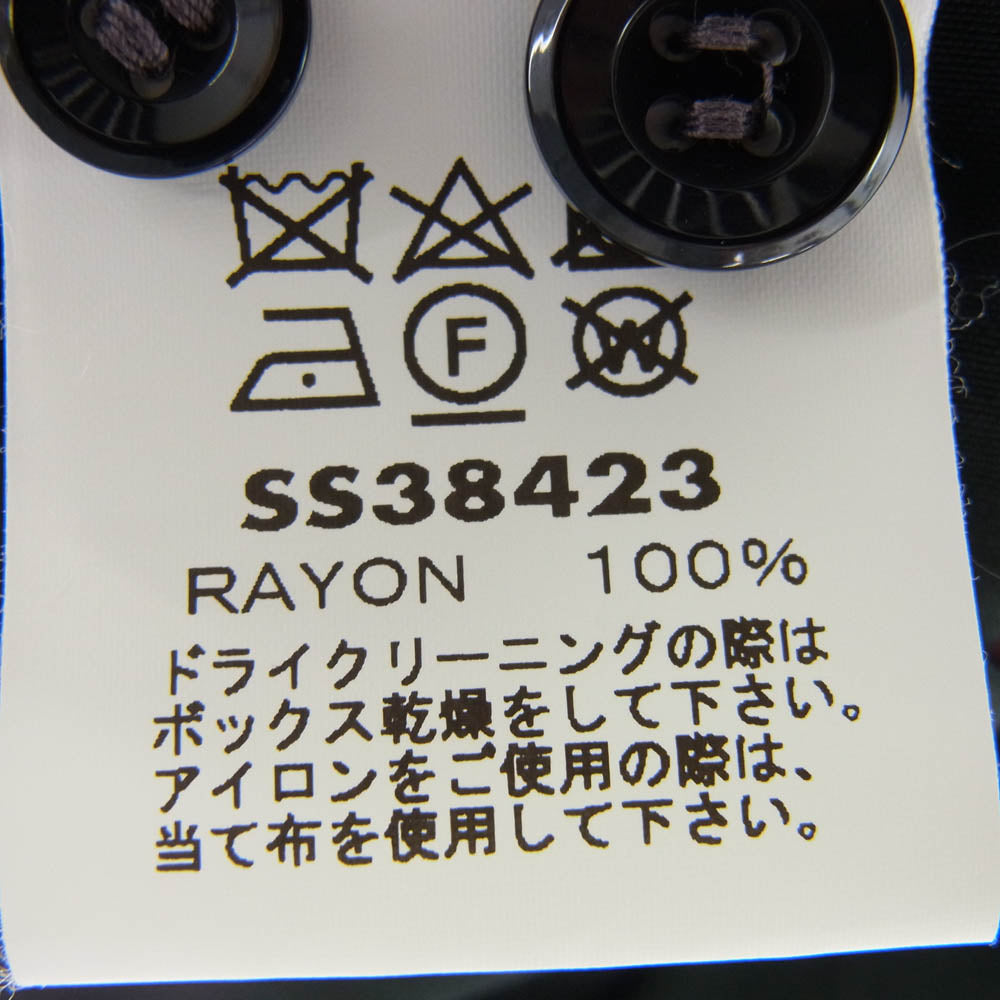 SUN SURF サンサーフ SS38423 SP ARTVOGUE HULA GIRL スペシャル フラガール アロハ ハワイアン シャツ ブラック系 マルチカラー系 L【美品】【中古】