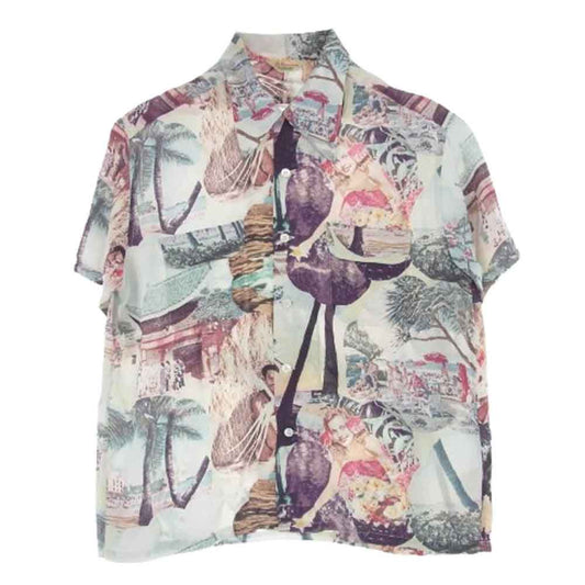 SUN SURF サンサーフ SS38678 SP KAIKAMAHINE スペシャル 洋柄 アロハ ハワイアン シャツ マルチカラー系 L【美品】【中古】