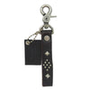 HTC エイチティーシー RHC ロンハーマン 別注 Studs Leather Long Key Ring Wネーム スタッズ レザー キーリング ダークブラウン系【中古】