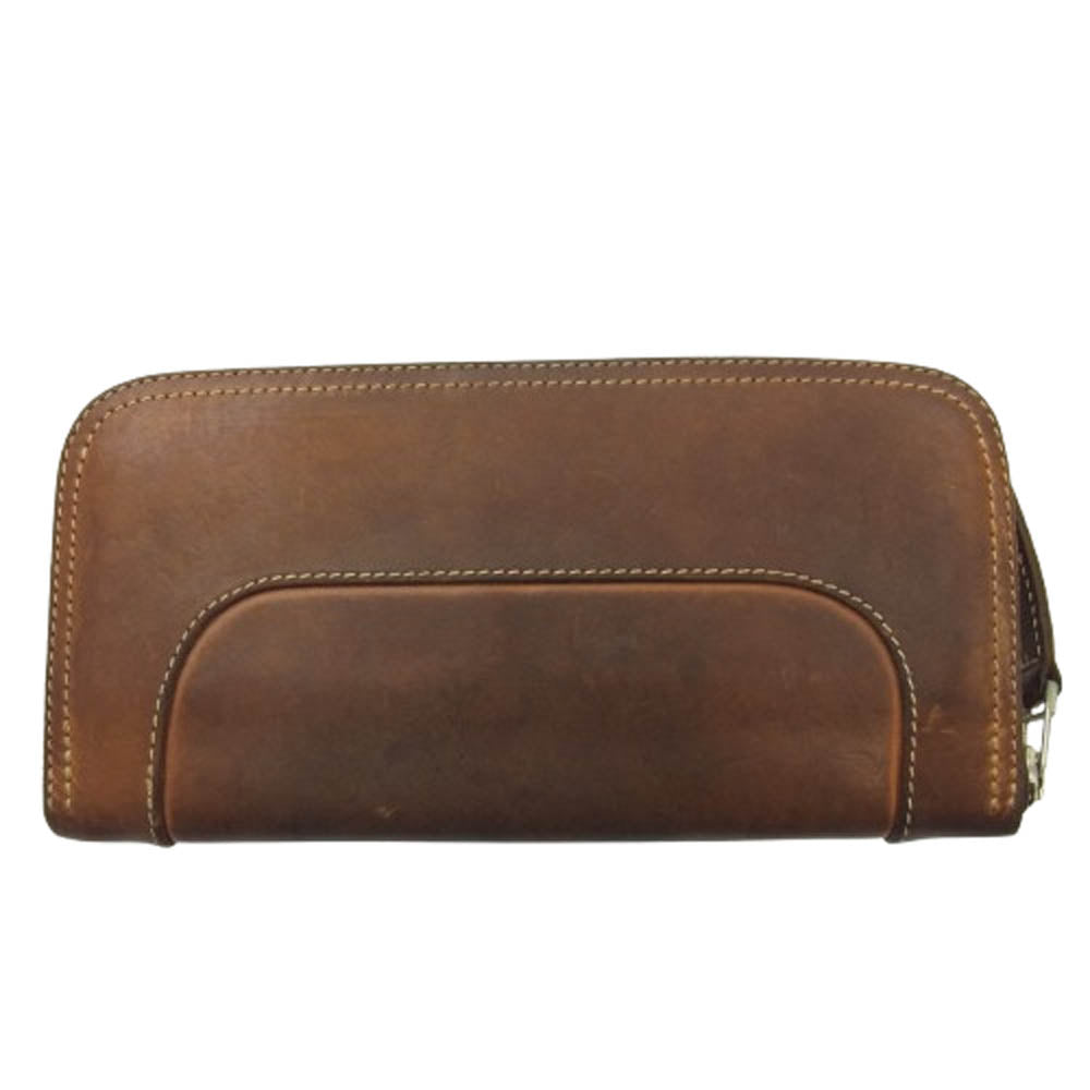 REDMOON レッドムーン PR-PALETTE-LCBB PAILOT RIVER LONG WALLET パイロットリバー ビッグコンチョ付き ロングウォレット 長財布 ブラウン系【中古】